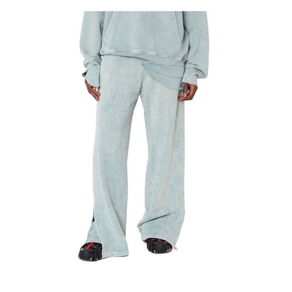 DIESEL P-Toppal Trousers Mens X-SMALL Flared Double Layer Distressed Sweatpants